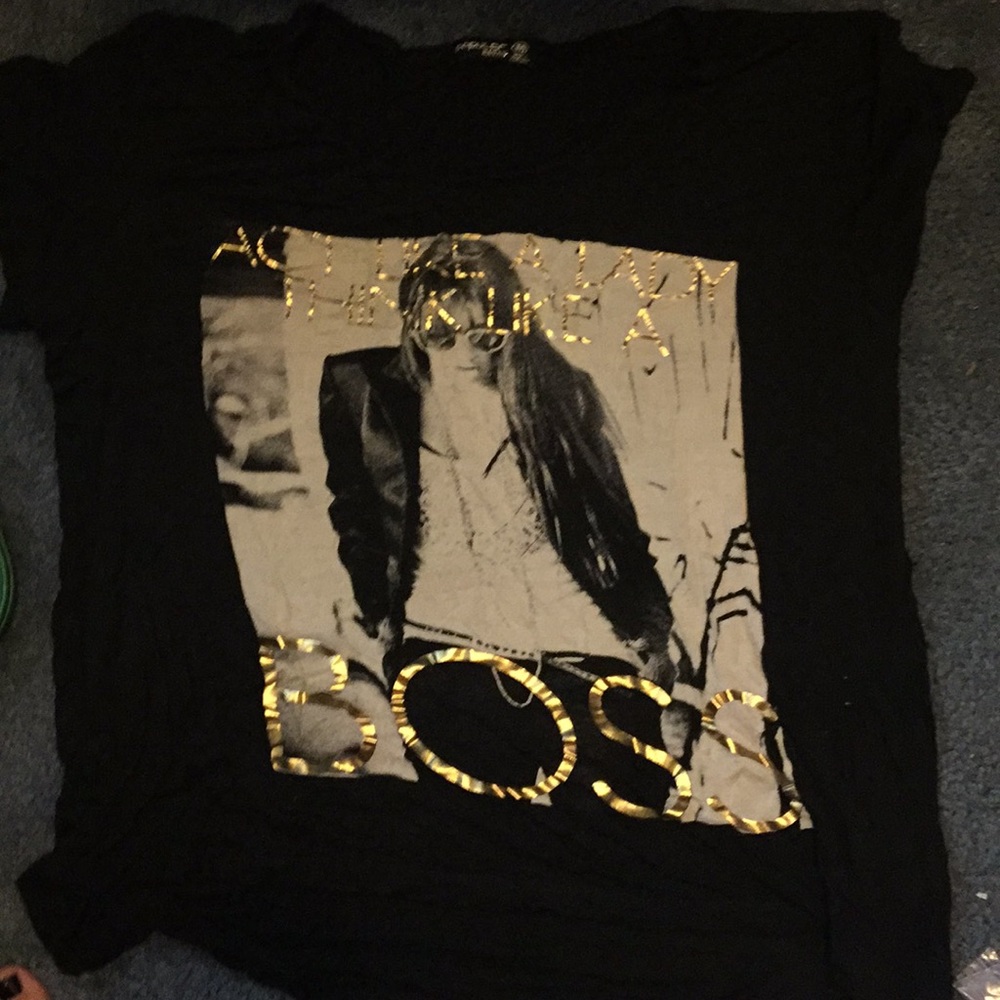 Black Tee W/ “Act Like A Lady Think Like A Boss”